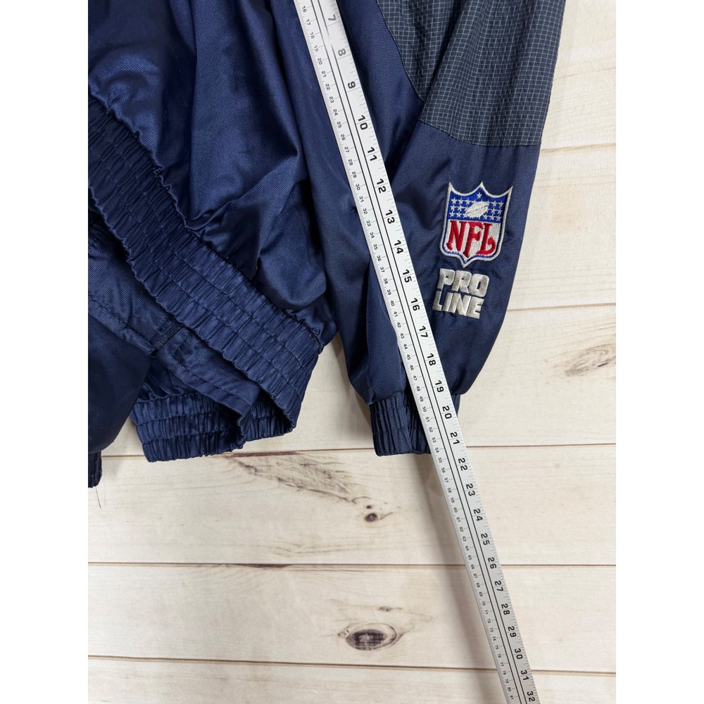 Vintage Logo Athletic NFL Pro Line Dallas Cowboys Jacket Navy Blue XL - Picture 8 of 8